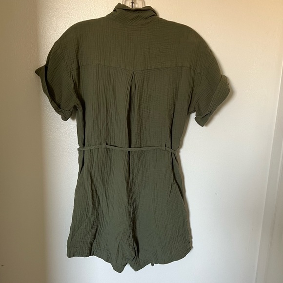 Madewell Lightspun Belted Safari Romper - Picture 5 of 6